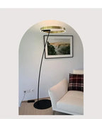 Ring Fishing Floor Lamp Room Decor Golden Long Pole Modern Simple LED Minimalist Light Luxury Designer Vertical Table Lamps