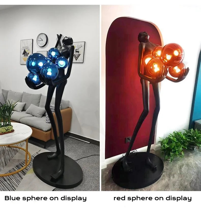 Mandy Nordic Humanoid Floor Lamp Sculpture