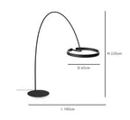 Ring Fishing Floor Lamp Room Decor Golden Long Pole Modern Simple LED Minimalist Light Luxury Designer Vertical Table Lamps