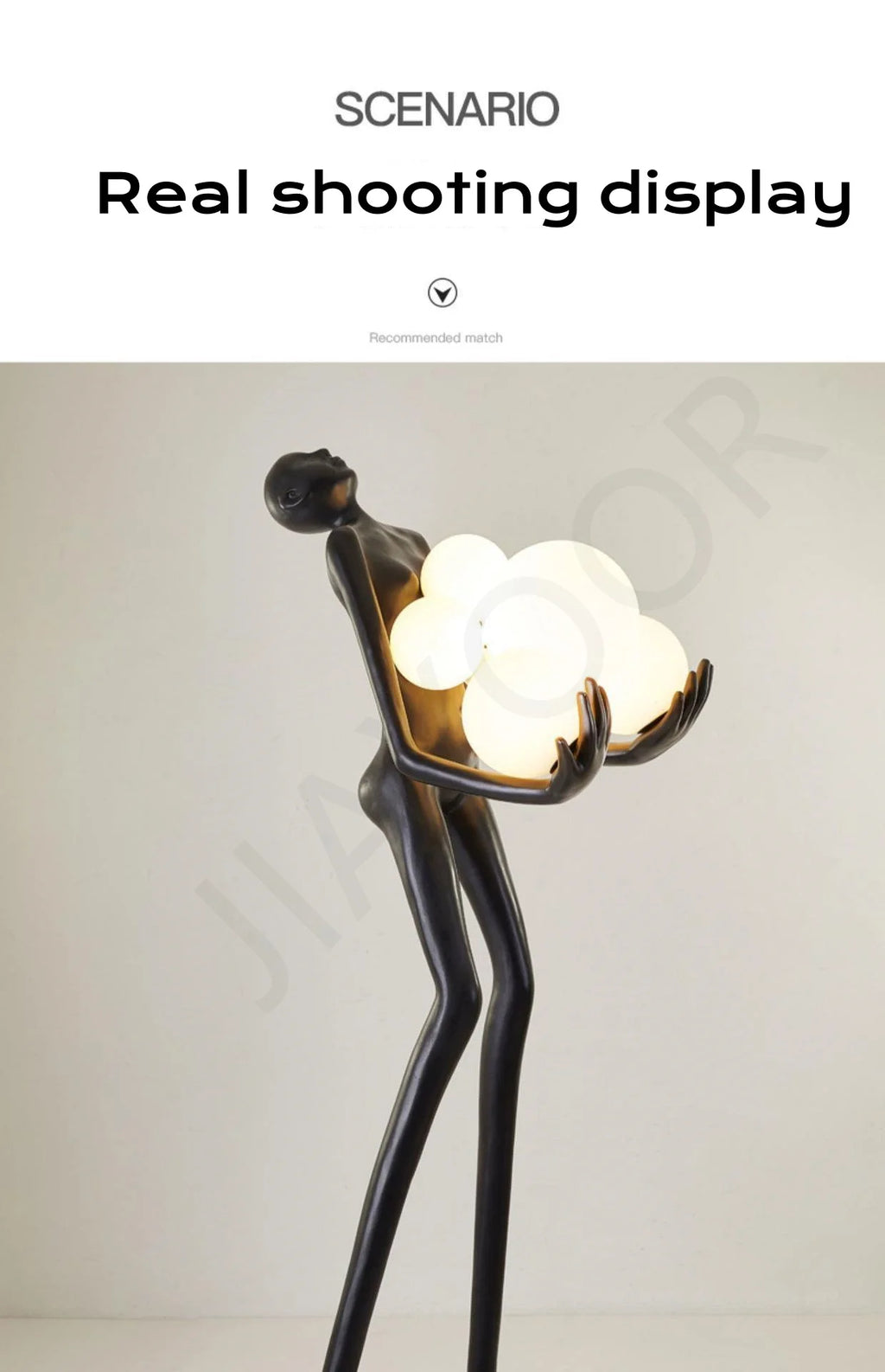 Mandy Nordic Humanoid Floor Lamp Sculpture