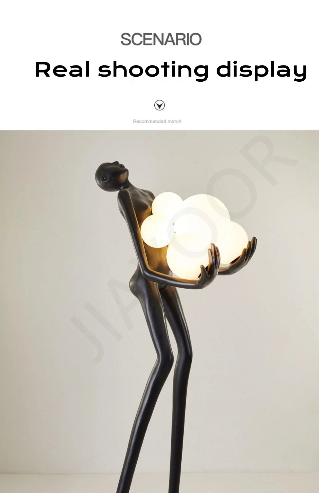 Mandy Nordic Humanoid Floor Lamp Sculpture