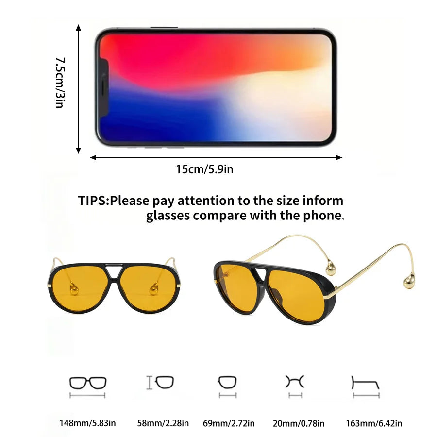 Acadenzy 2025 New Luxury Double Bridge Eyewear