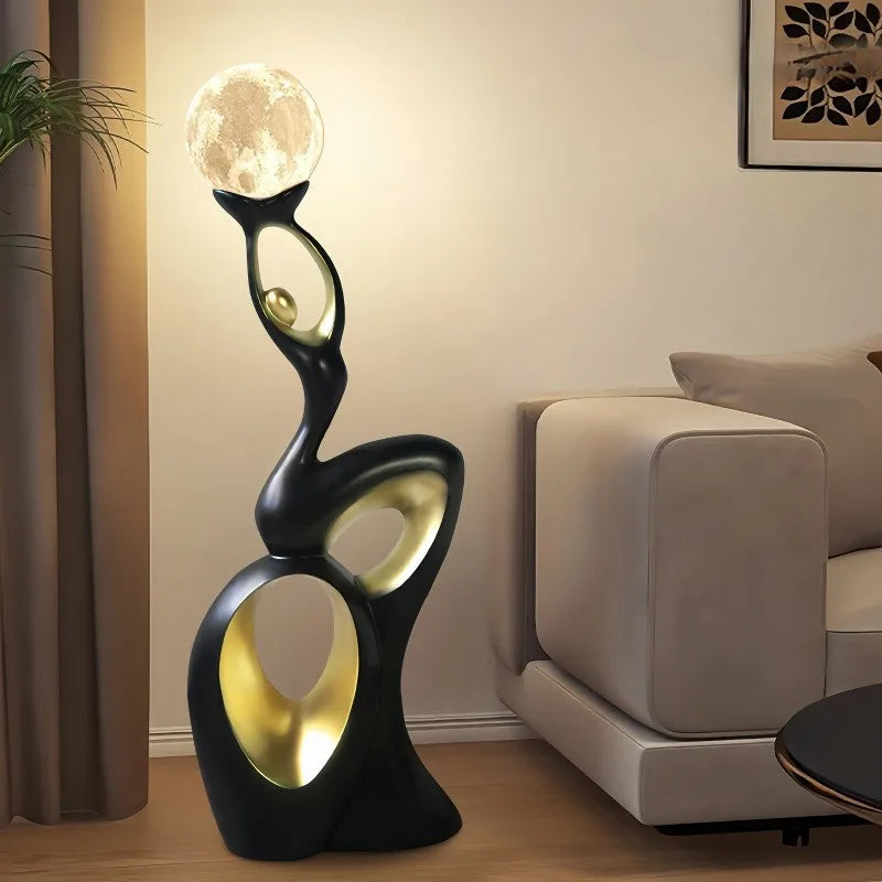 Modern Large-Scale Abstract Art Light Luxury Landing Ornaments Home Living Room Tv Cabinet Decoration Lamp Housewarming Gifts