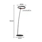 Ring Fishing Floor Lamp Room Decor Golden Long Pole Modern Simple LED Minimalist Light Luxury Designer Vertical Table Lamps