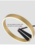 Ring Fishing Floor Lamp Room Decor Golden Long Pole Modern Simple LED Minimalist Light Luxury Designer Vertical Table Lamps