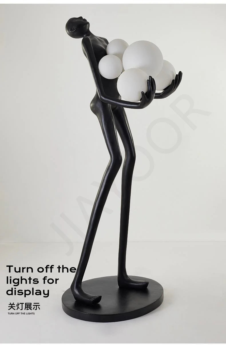 Mandy Nordic Humanoid Floor Lamp Sculpture