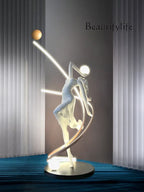 New Abstract Sculpture Floor-to-Floor Sales Office Lobby Decoration Dance Muse Art Personality Ornament
