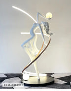 New Abstract Sculpture Floor-to-Floor Sales Office Lobby Decoration Dance Muse Art Personality Ornament