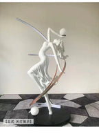 New Abstract Sculpture Floor-to-Floor Sales Office Lobby Decoration Dance Muse Art Personality Ornament