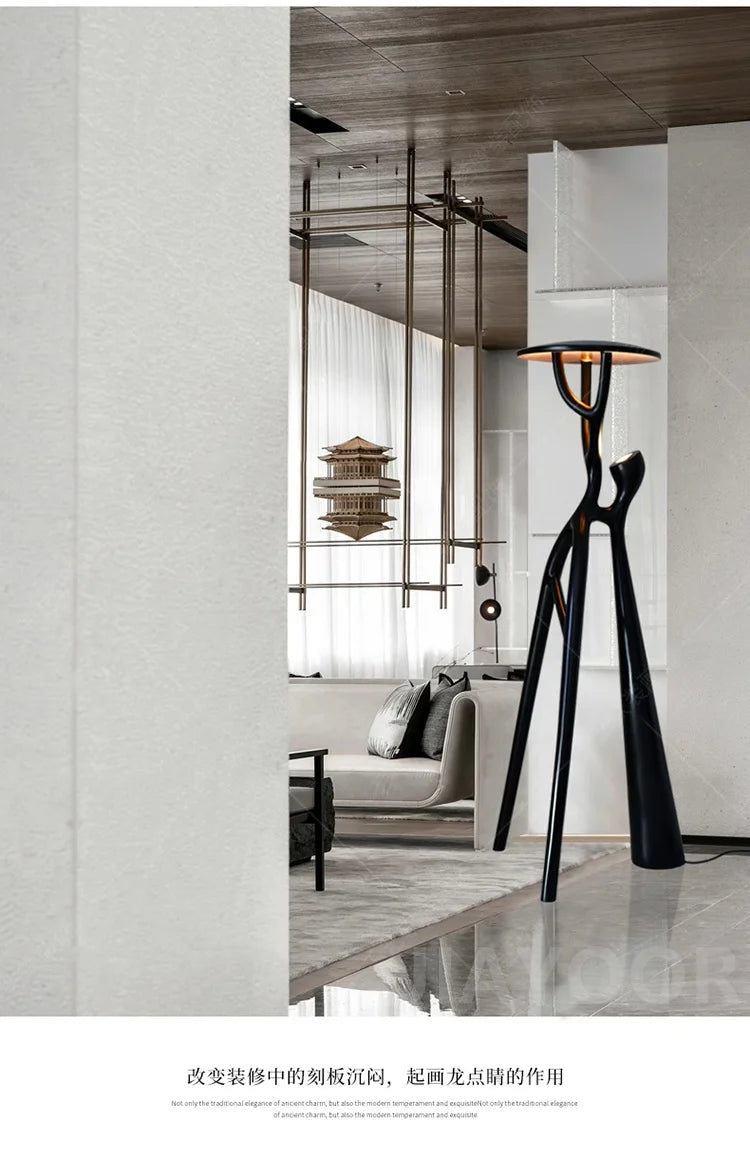 Mandy Nordic Modern Ornament Sculpture Resin Floor Lamp