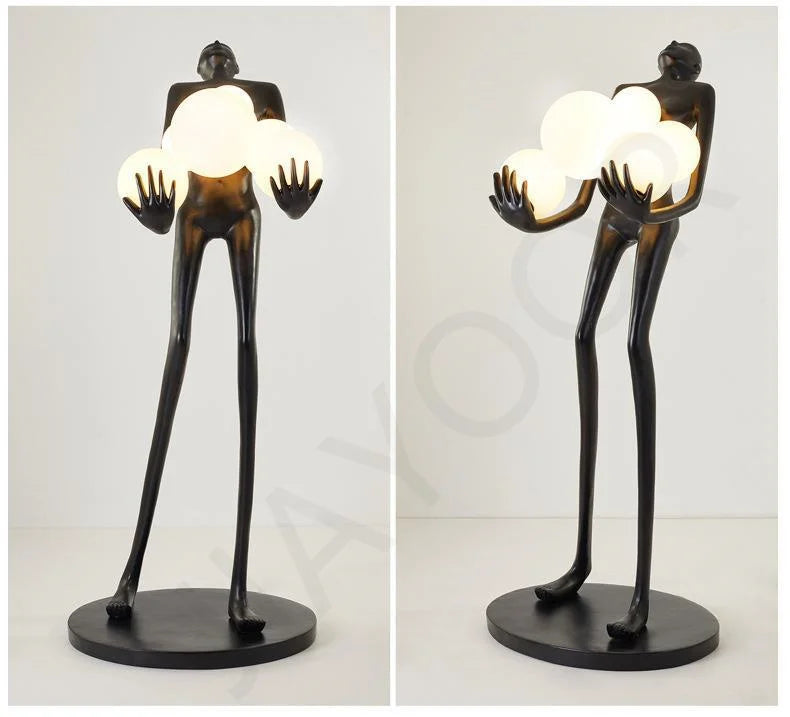 Mandy Nordic Humanoid Floor Lamp Sculpture