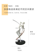 New Abstract Sculpture Floor-to-Floor Sales Office Lobby Decoration Dance Muse Art Personality Ornament