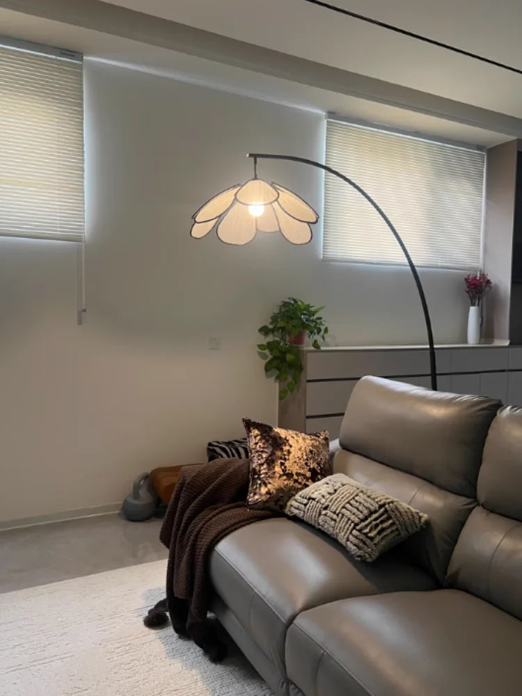 Mandy Wabi Sabi Style Flower Living Room Floor Lamp