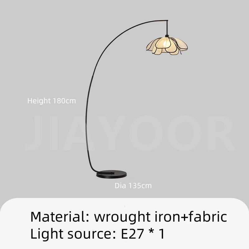 Mandy Wabi Sabi Style Flower Living Room Floor Lamp