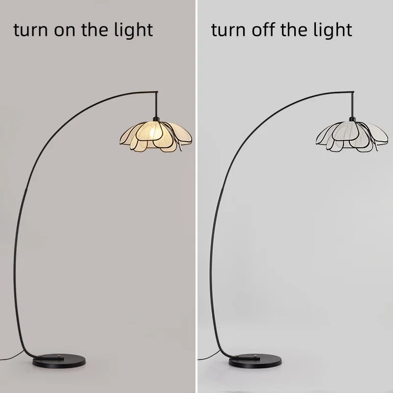 Mandy Wabi Sabi Style Flower Living Room Floor Lamp