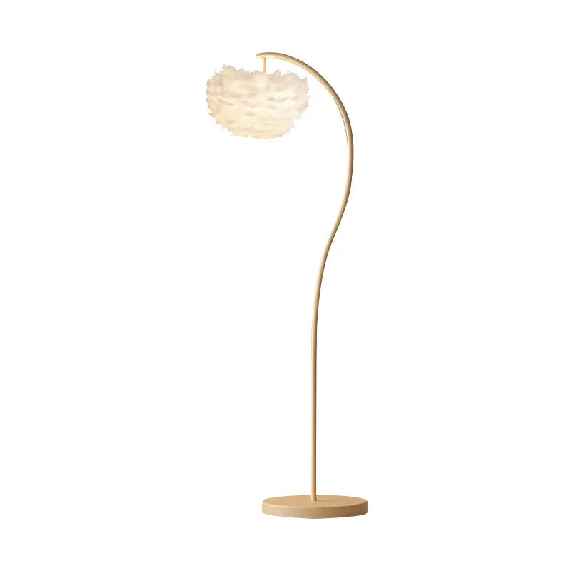 Ins cream wind floor lamp vintage French retro living room bedroom bedside table lamp Internet celebrity ambient lamp