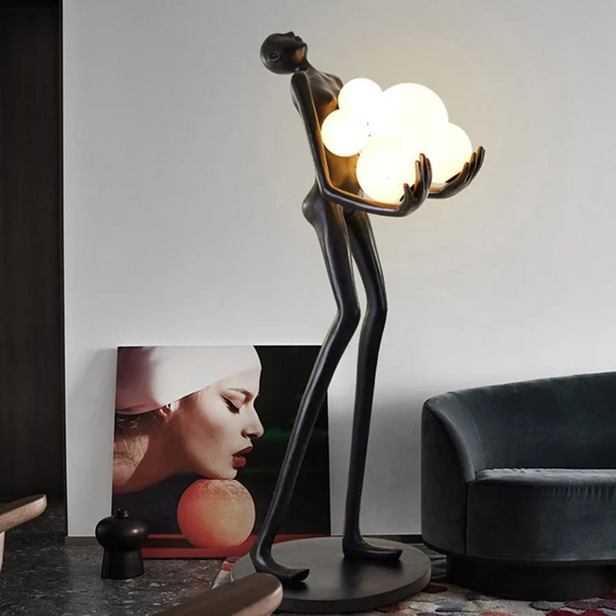 Mandy Nordic Humanoid Floor Lamp Sculpture