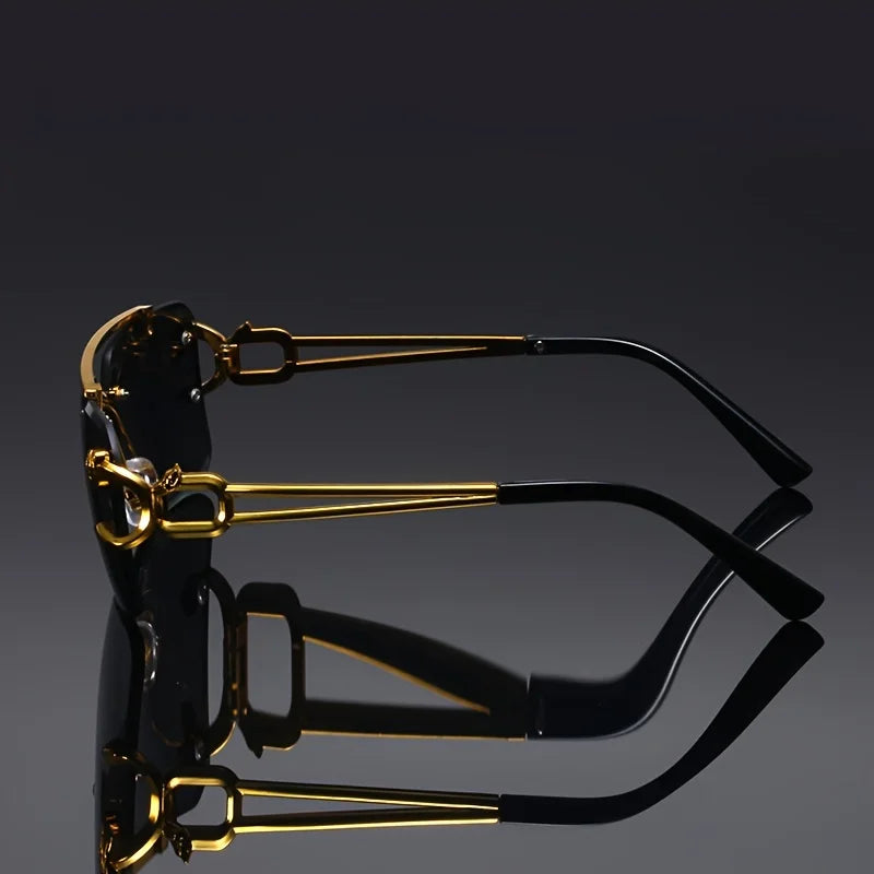 Mandy Vintage Black Diamond Baron Luxury  Glasses