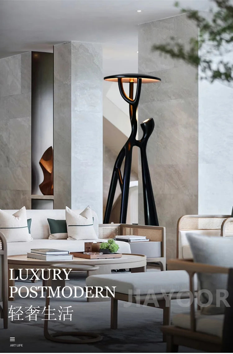 Mandy Nordic Modern Ornament Sculpture Resin Floor Lamp