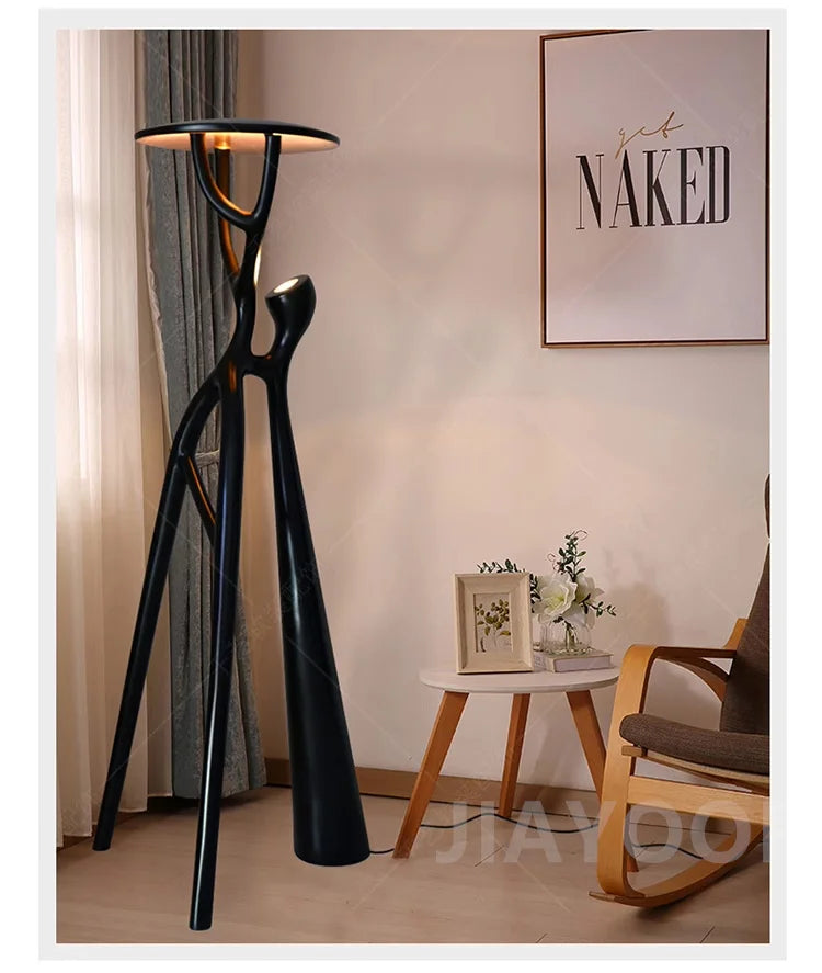Mandy Nordic Modern Ornament Sculpture Resin Floor Lamp