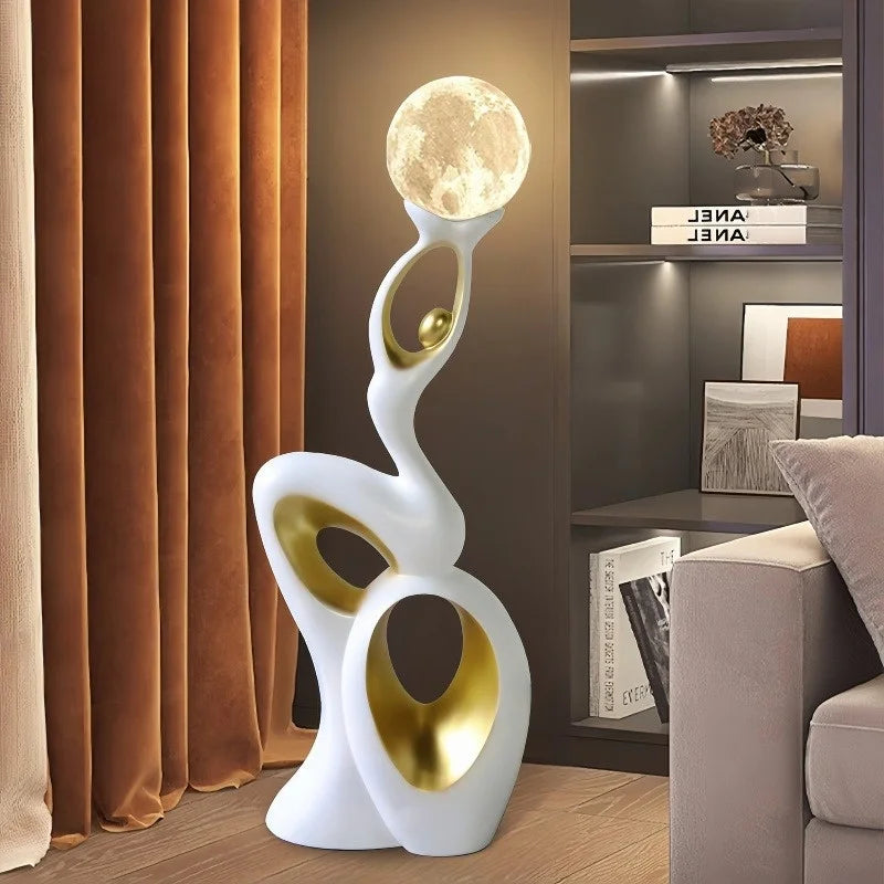 Modern Large-Scale Abstract Art Light Luxury Landing Ornaments Home Living Room Tv Cabinet Decoration Lamp Housewarming Gifts