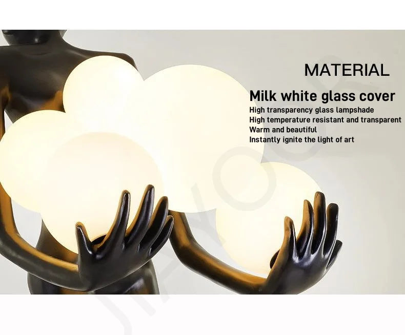 Mandy Nordic Humanoid Floor Lamp Sculpture